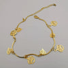 18K Gold Plated Crown Heart Anklet - Offer Hunts