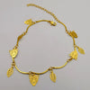 18K Gold Plated Tiger Leaf Anklet - Offer Hunts