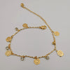 18K Gold Plated Flower Crystal Anklet - Offer Hunts
