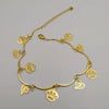 18K Gold Plated Heart Crown Anklet - Offer Hunts