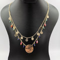 24K Gold Plated Colorful Coin Necklace - Offer Hunts