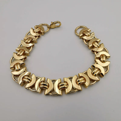 24K Gold Plated Double-C Bracelet - CD - Offer Hunts