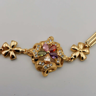 24K Gold Plated Holy Flower Bracelet - CD - Offer Hunts