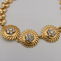24K Gold Plated Round Shield Bracelet - CD - Offer Hunts