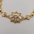 24K Gold Plated Mega Flower Bracelet - CD - Offer Hunts
