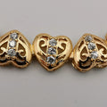 24K Gold Plated Mini Heart Bracelet - CD - Offer Hunts