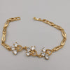 24K Gold Plated 9 Diamond Bracelet - CD - Offer Hunts
