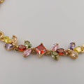 24K Gold Plated Colorful Stone Bracelet - CD - Offer Hunts