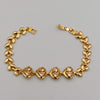 24K Gold Plated Diamond Heart Bracelet - CD - Offer Hunts