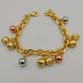 24K Gold Plated Shiny Beads Bracelet - CD - Offer Hunts