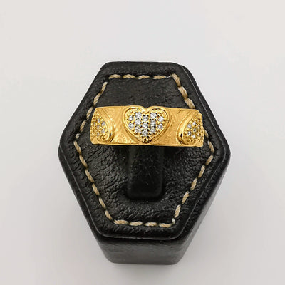 Heart Nut Ring - 24K Gold Plate - Offer Hunts