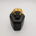 Royal Engraved Ring - 24K Gold Plate - Offer Hunts