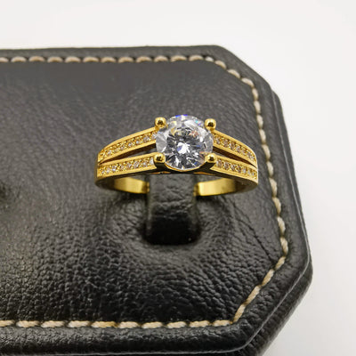 Simplistic Twins Ring - 24K Gold Plate - Offer Hunts