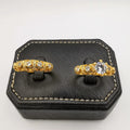 Azure Twins Ring - 24K Gold Plate - Offer Hunts