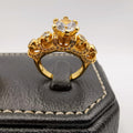 Azure Twins Ring - 24K Gold Plate - Offer Hunts