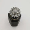 Floral Multi Petal Ring - 18K White Gold Plate - SIZE 10 - Offer Hunts