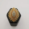 Oval Beauty Ring - 18K Gold Plate - SIZE 10 - Offer Hunts