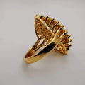 Oval Beauty Ring - 18K Gold Plate - SIZE 10 - Offer Hunts