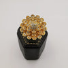 Floral Multi Petal Ring - 18K Gold Plate - SIZE 10 - Offer Hunts