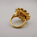 Floral Multi Petal Ring - 18K Gold Plate - SIZE 10 - Offer Hunts