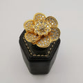 Floral Petal Ring - 18K Gold Plate - SIZE 10 - Offer Hunts