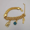 24K Gold Plated Flower Key Bracelet - Offer Hunts