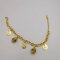 24K Gold Plated Egg Coin Bracelet - Offer Hunts