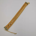 24K Gold Plated Versac.e Tri-Chain Bracelet - Offer Hunts