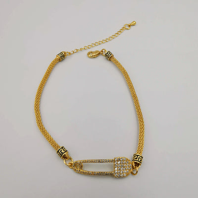 24K Gold Plated Versac.e Pin Bracelet - Offer Hunts