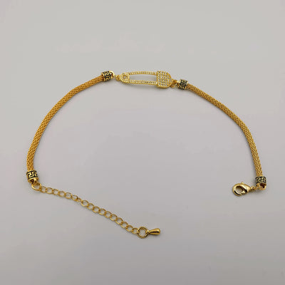 24K Gold Plated Versac.e Pin Bracelet - Offer Hunts