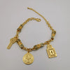 24K Gold Plated Coin Key Bracelet - Offer Hunts