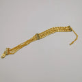 24K Gold Plated Dual Chain Strand Versac.e Bracelet - Offer Hunts