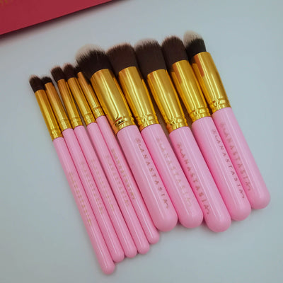 Anastasia 10pcs Professional Makeup Brush Kit - Pink - Offer Hunts