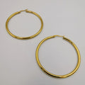 24K Gold Plated Round Earrings - Multiple Sizes - Offer Hunts