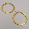 24K Gold Plated Engraved Round Earrings - Multiple Sizes - Offer Hunts