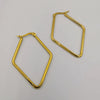 24K Gold Plated Rhombus Earrings - Offer Hunts