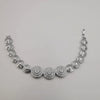 24K White Gold Plated Majestic Simulated Diamond Bracelet - Offer Hunts
