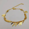24K Gold Plated Smiley Danglers Anklet - Offer Hunts