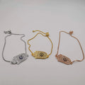 24K Gold Plated Hand of God Bracelet Set [3 Pieces] - Yellow Gold, Rose Gold and White Gold - Offer Hunts