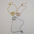 24K Gold Plated Round Bracelet Set - Yellow Gold, Rose Gold and White Gold - Offer Hunts