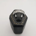 Flat Crystal Band - Golden/Silver Fashion Accessory Ring [R005] - Offer Hunts