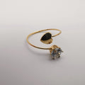 Heart Adjustable Fashion Ring - Golden Color [R006] - Offer Hunts
