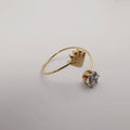 Hand Adjustable Fashion Ring - Golden Color [R006] - Offer Hunts