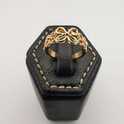 Flower Knuckle Midi Tea Fashion Ring - SILVER, GOLDEN, BLACK [R008] - Offer Hunts