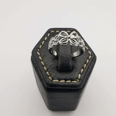 Flower Knuckle Midi Tea Fashion Ring - SILVER, GOLDEN, BLACK [R008] - Offer Hunts