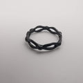 Rope Knuckle Midi Tea Fashion Ring - SILVER, GOLDEN, BLACK [R008] - Offer Hunts