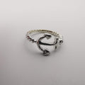 Anchor Knuckle Midi Tea Fashion Ring - SILVER, GOLDEN, BLACK [R008] - Offer Hunts