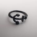 Anchor Knuckle Midi Tea Fashion Ring - SILVER, GOLDEN, BLACK [R008] - Offer Hunts