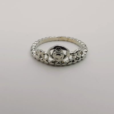 Crown Knuckle Midi Tea Fashion Ring - SILVER, GOLDEN, BLACK [R008] - Offer Hunts