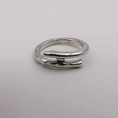 Double Pin Knuckle Midi Tea Fashion Ring - SILVER, GOLDEN, BLACK [R008] - Offer Hunts